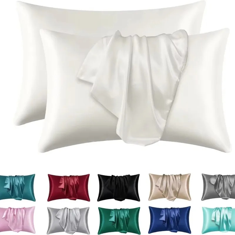 Satin Silk Pillowcase Hair Skin - 1/2 taie d'oreiller en satin de