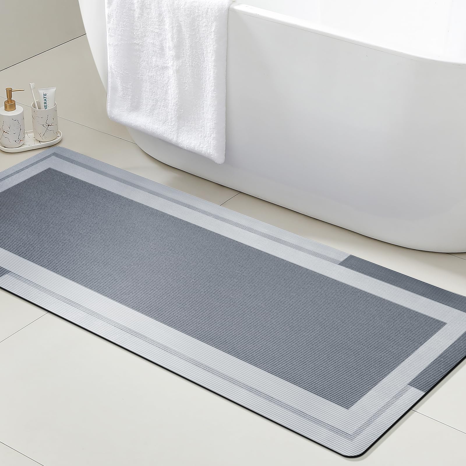 Quick Dry Diatomite Bath Mat - VIKAMA Tapis de salle de bain