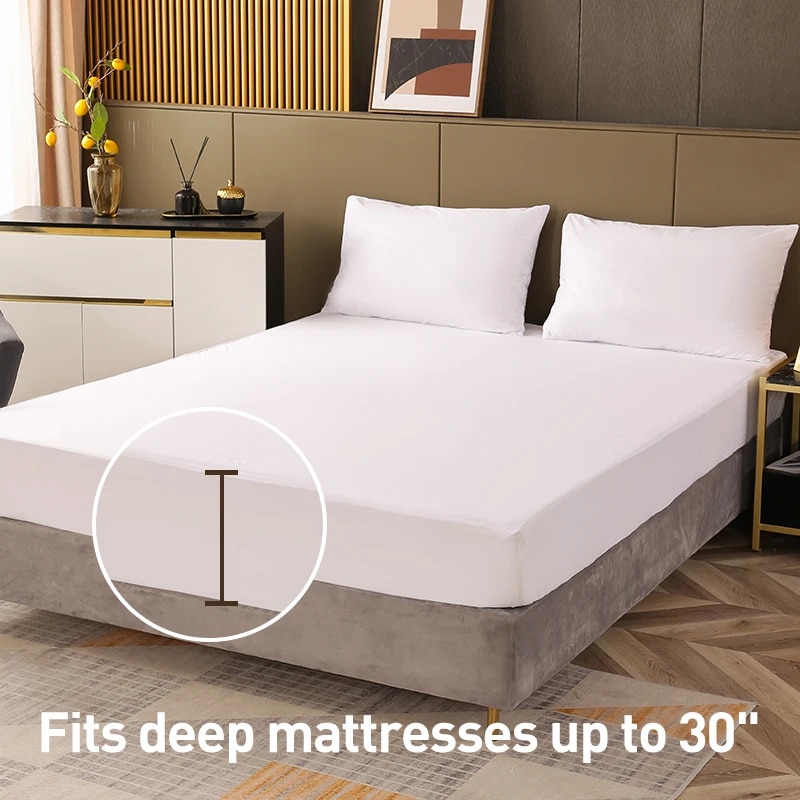 Waterproof Mattress Protector Breathable - Protecteur de matelas imperméable, surmatelas respirant