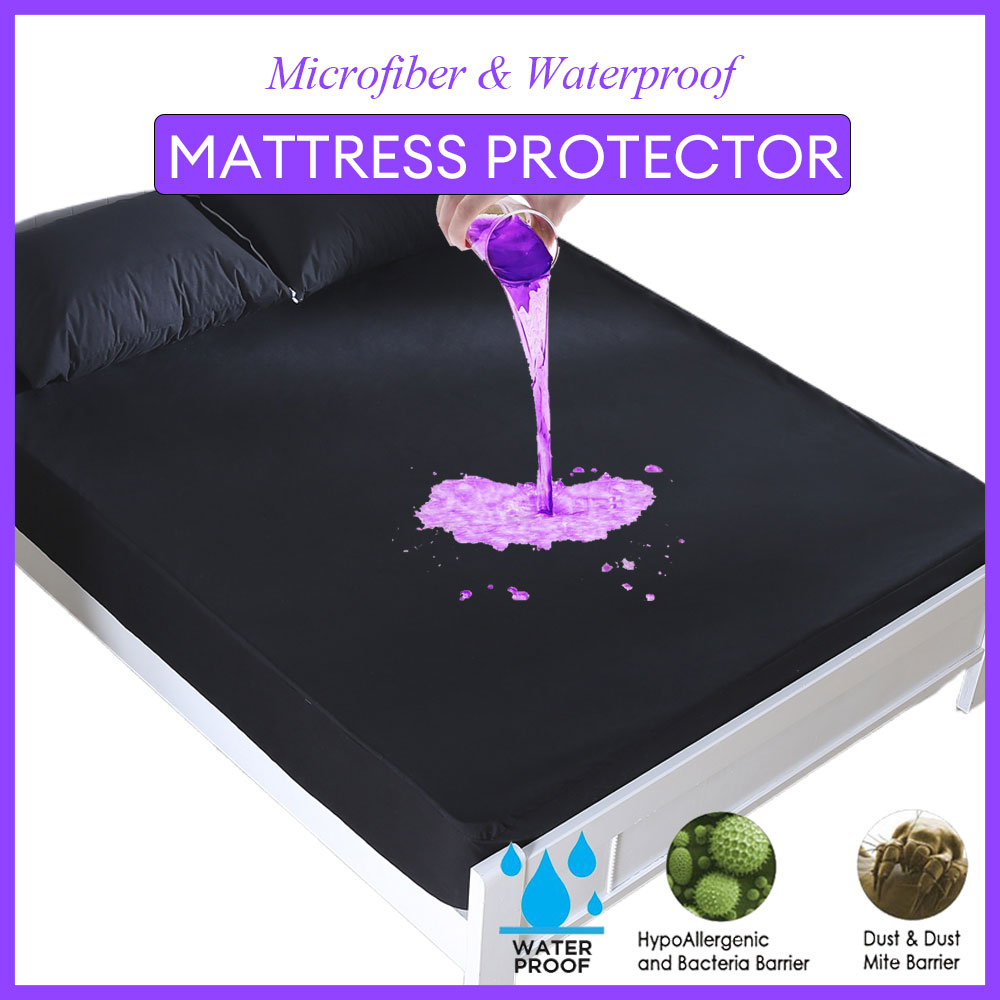 Waterproof Mattress Protector Breathable - Housse de protection de matelas solide,