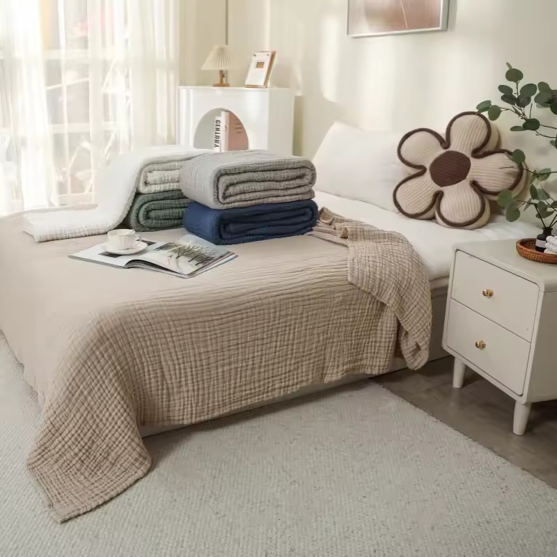 Muslin Cotton Bedspread - Couverture en mousseline de coton 6