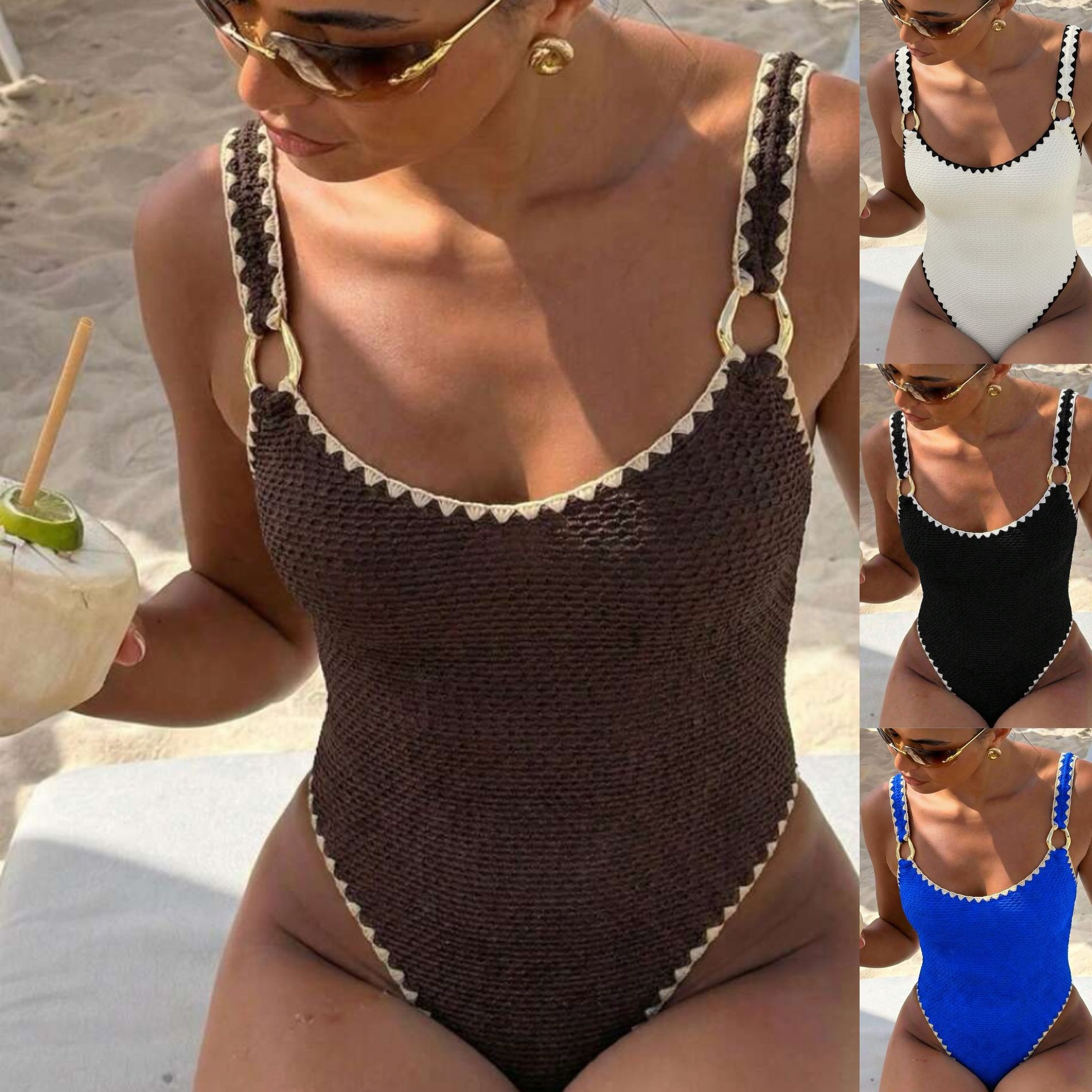Bath - Maillot de bain femme sans manches,