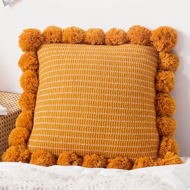 Boho Throw Blanket Fringe - Plaid tricoté vert menthe à franges,
