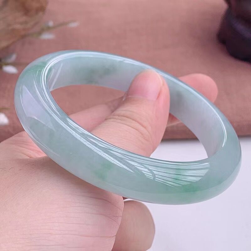 Lighting - Bracelet en jadéite de couleur unie