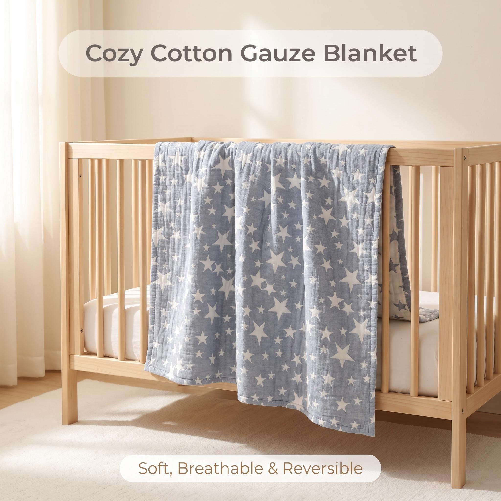 Muslin Cotton Bedspread - Couverture en mousseline de coton 3