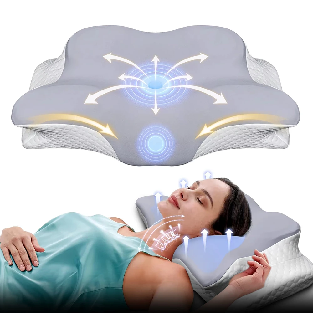 Memory Foam Orthopedic Pillow Neck Pain - Oreillers en mousse à mémoire de