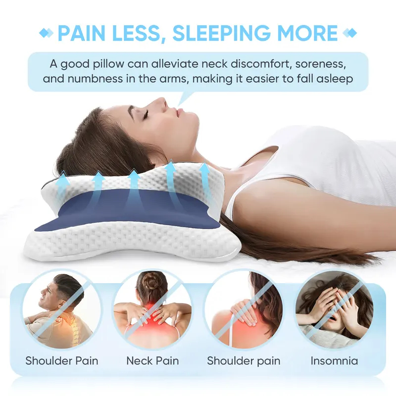 Memory Foam Orthopedic Pillow Neck Pain - Oreiller en mousse à mémoire de