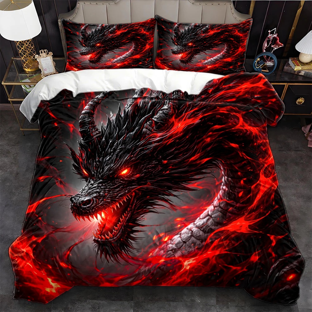 Duvet Cover Sets With Zipper - Ensemble de housse de couette Dark