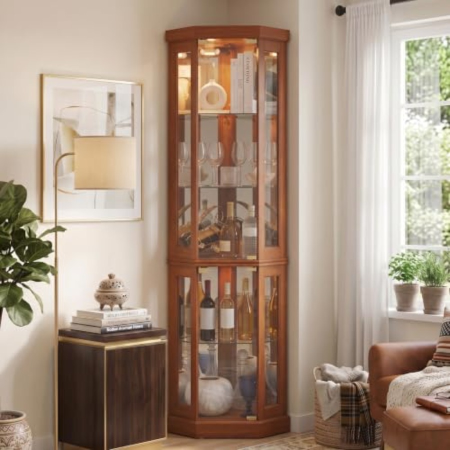 Storage & Organization - Vitrine d'angle pour le stockage de