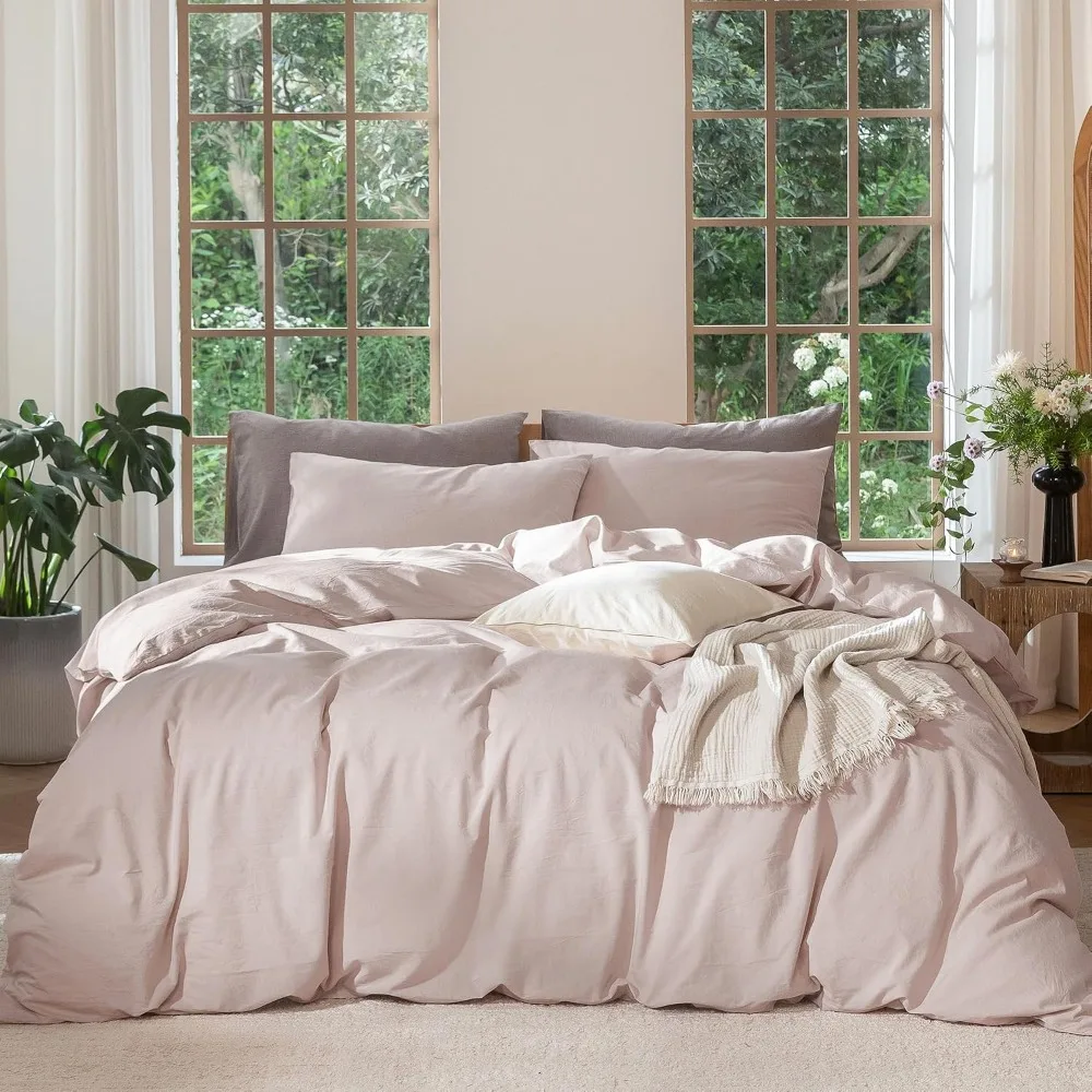 Duvet Cover Sets With Zipper - Ensemble de housse de couette 100%