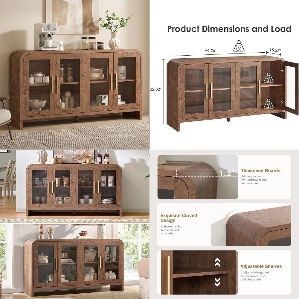 Storage & Organization - Buffet avec rangements, armoire de rangement