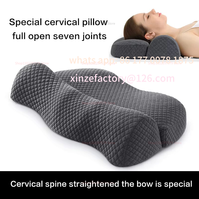 Memory Foam Orthopedic Pillow Neck Pain - Oreiller de Contour cervical personnalisable en