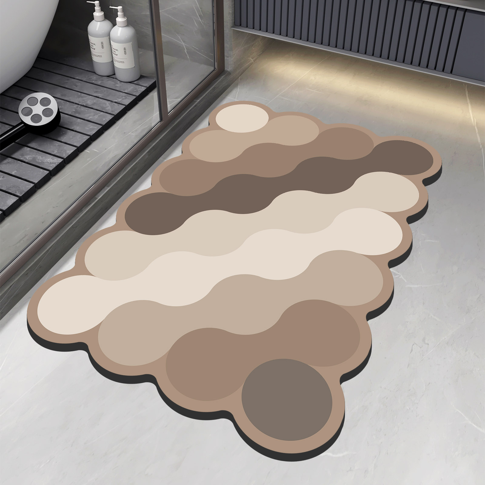 Quick Dry Diatomite Bath Mat - Tapis de bain de douche en