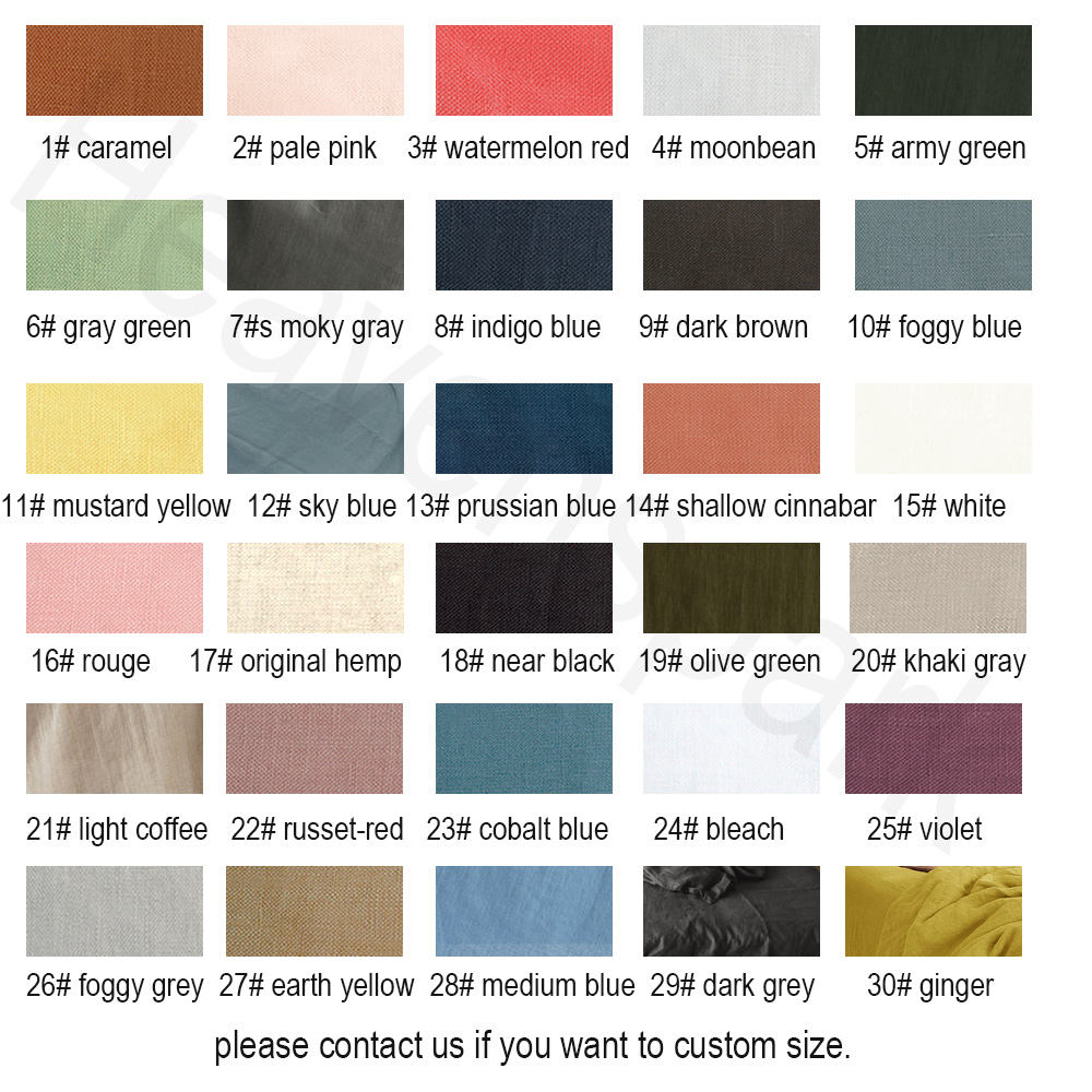 Duvet Cover Sets With Zipper - Parure de lit en lin pur