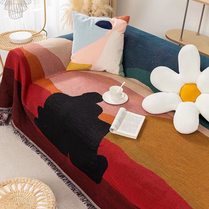 Boho Throw Blanket Fringe - Textile City Ins Twilight Thread Blanket,