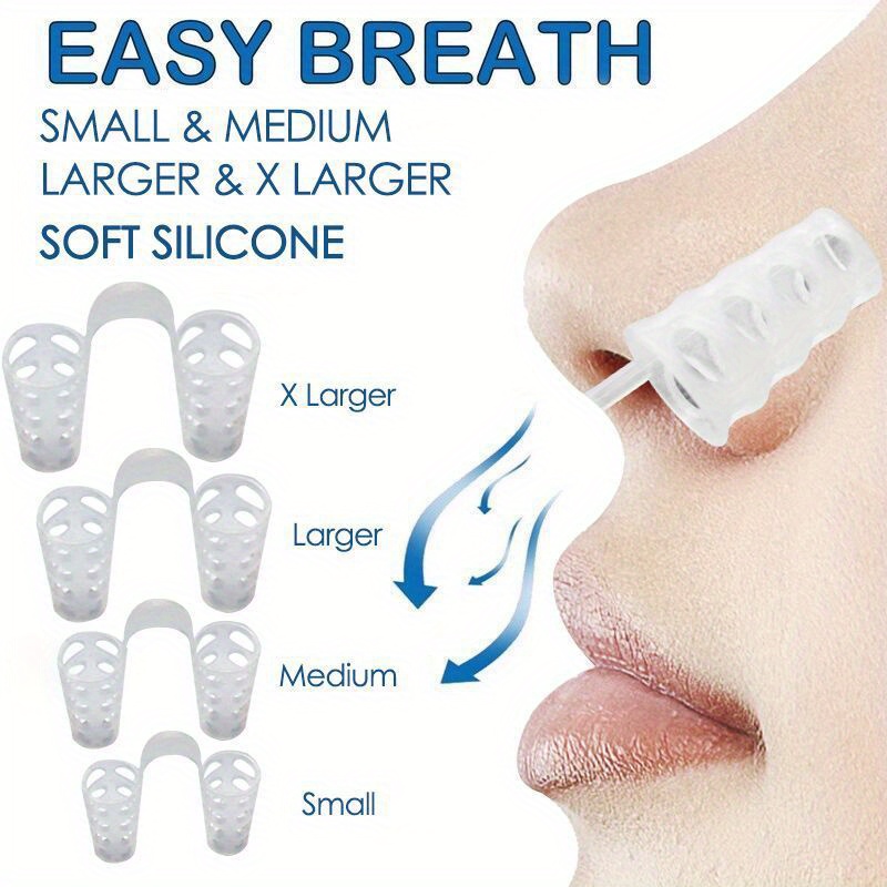 Anti Snore Contour Pillow - 8 pièces/ensemble Anti ronflement dilatateur Nasal