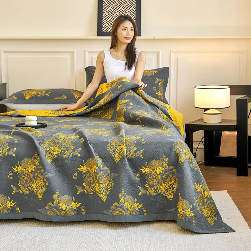 Muslin Cotton Bedspread - Couverture et housse de canapé en