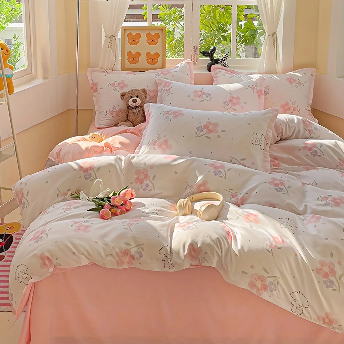 Parure de lit 4 pièces imprimé - Duvet Cover Sets With Zipper avis et prix
