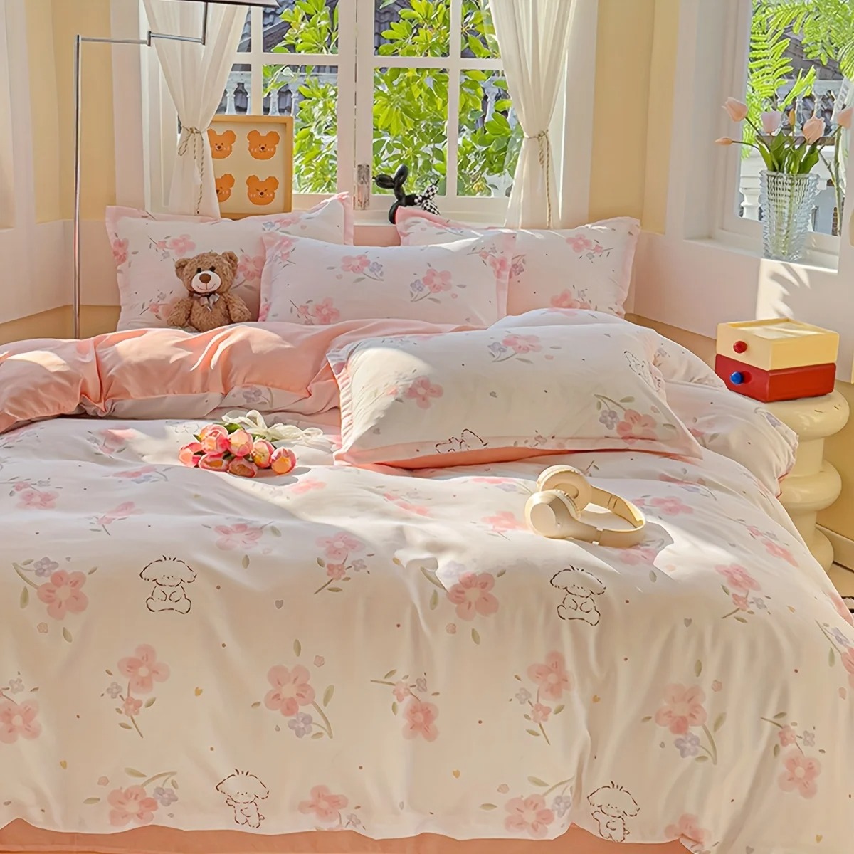 Parure de lit 4 pièces imprimé - Duvet Cover Sets With Zipper avis et prix