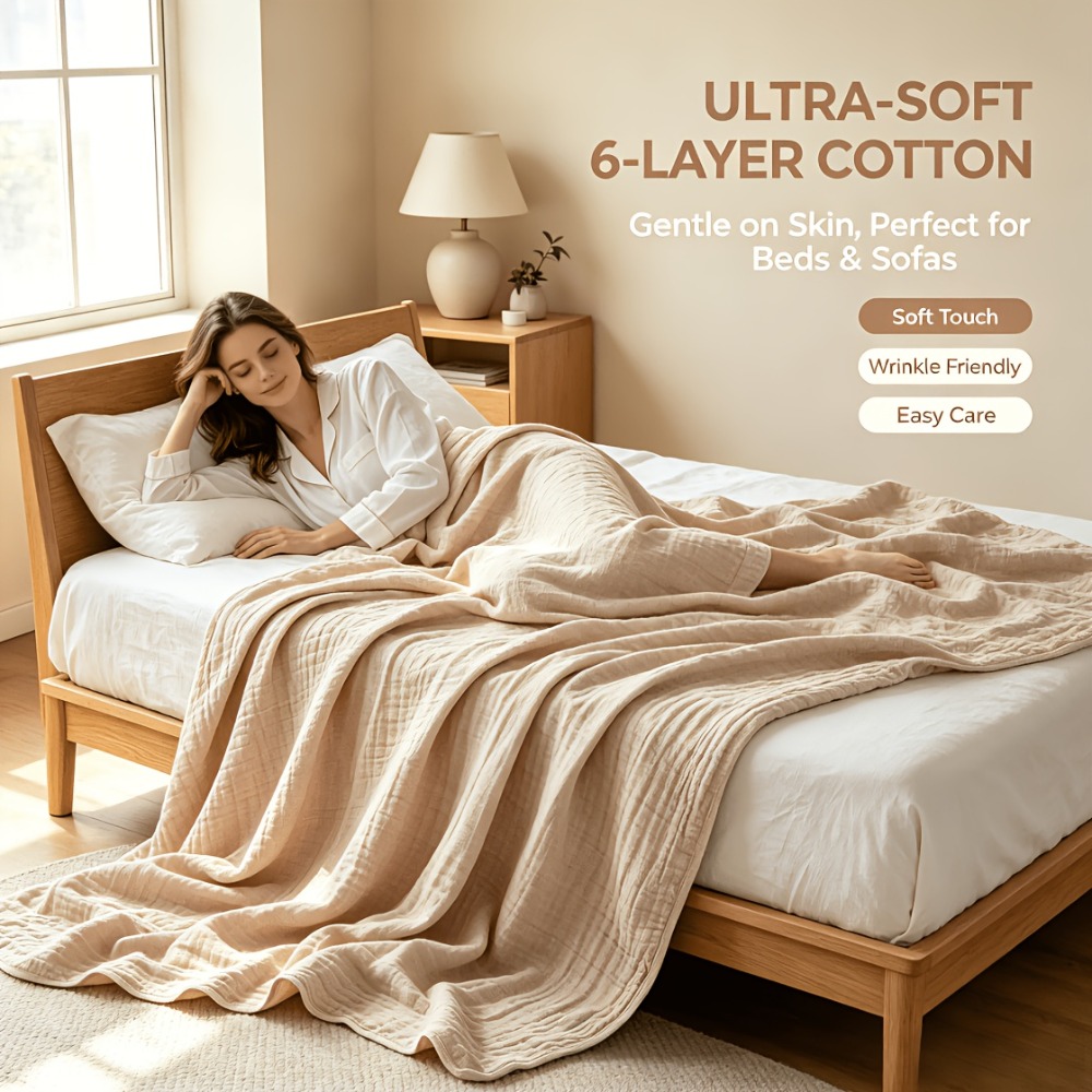 Couverture en mousseline 100%  - Muslin Cotton Bedspread avis et prix
