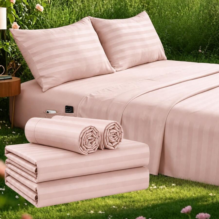 Parure de draps rafraîchissant - Fitted Bed Sheets Deep Pocket avis et prix