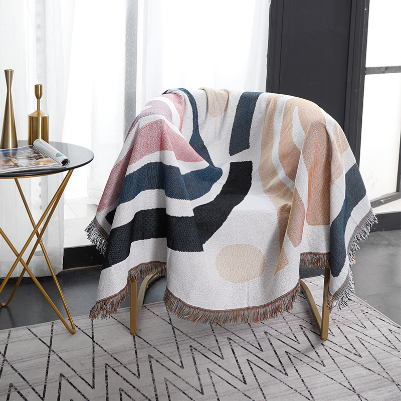 Textile City Ins Optics Couver - Boho Throw Blanket Fringe avis et prix