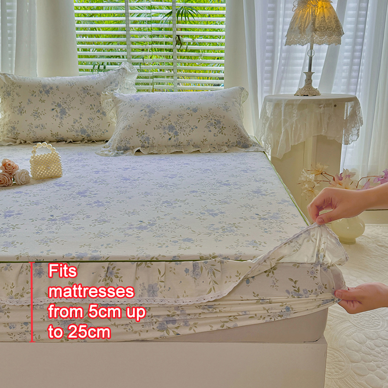 Drap-housse 100% coton à impri - Fitted Bed Sheets Deep Pocket avis et prix