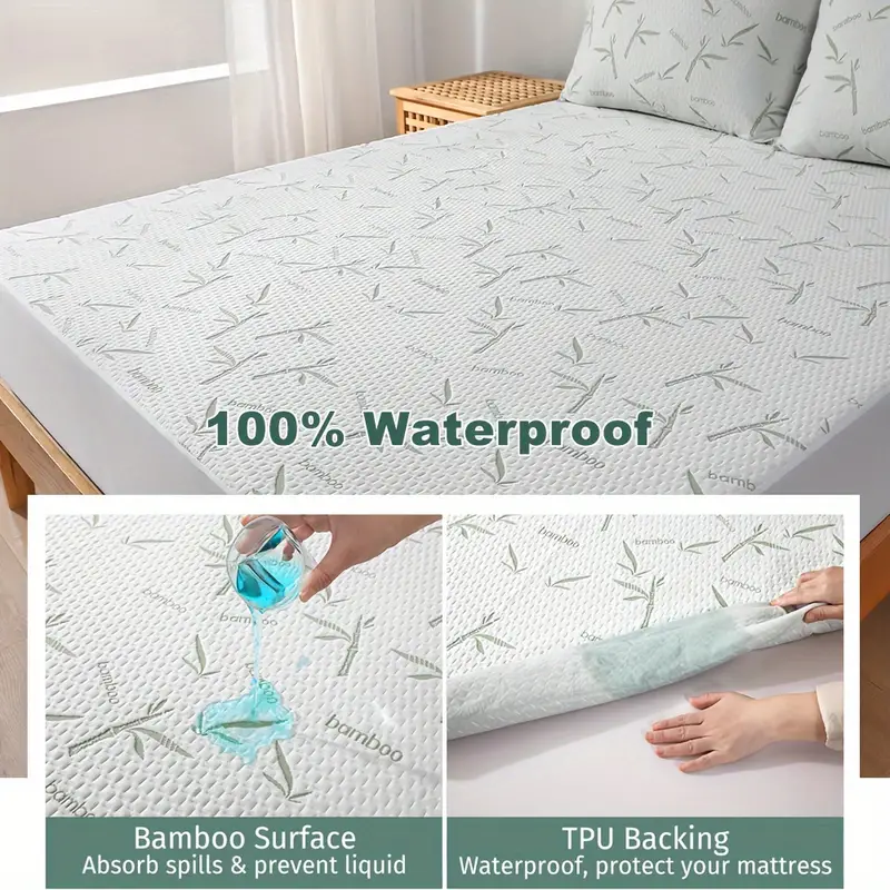 Protecteur de matelas en bambo - Waterproof Mattress Protector Breathable avis et prix