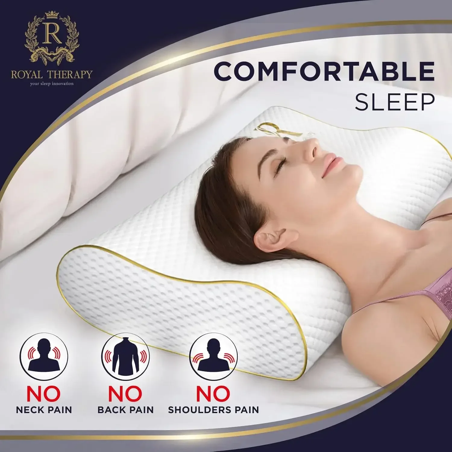 Lot de 2 oreillers en mousse à - Memory Foam Orthopedic Pillow Neck Pain avis et prix