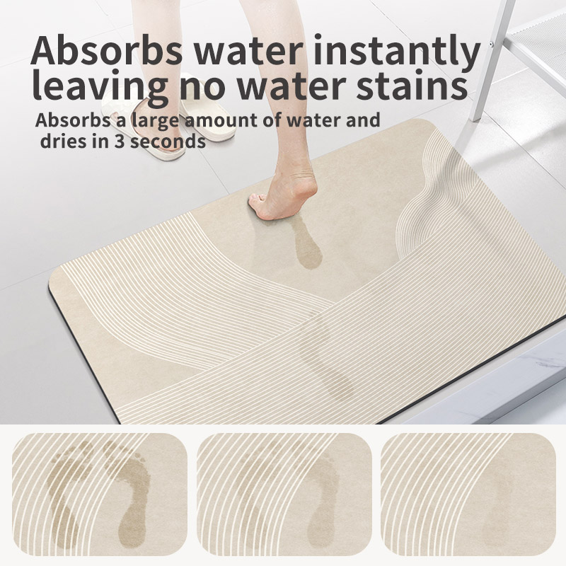 Tapis de pied en diatomite à s - Quick Dry Diatomite Bath Mat avis et prix