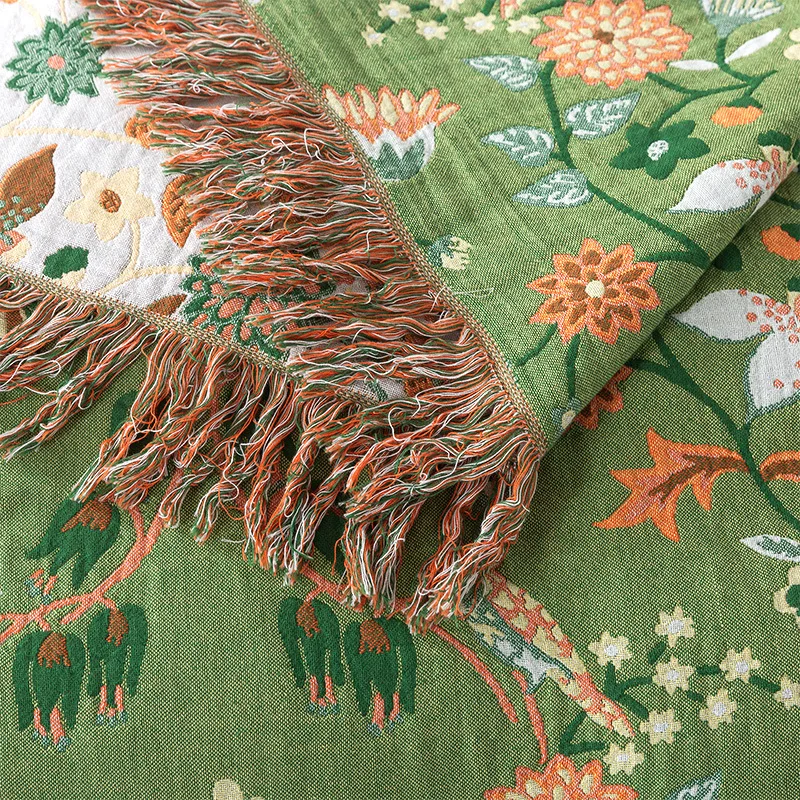 Couverture en pur coton, tissé - Muslin Cotton Bedspread avis et prix