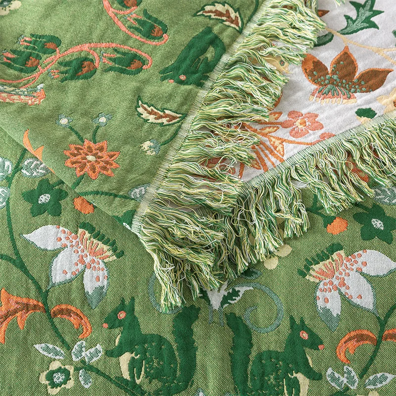 Couverture en pur coton, tissé - Muslin Cotton Bedspread avis et prix