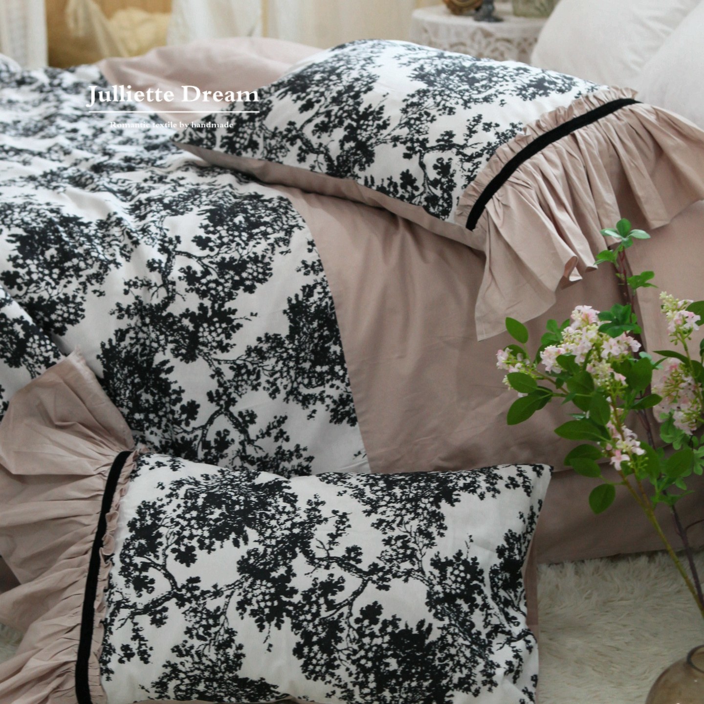 Parure de lit style princesse  - Aesthetic Floral Duvet Cover avis et prix