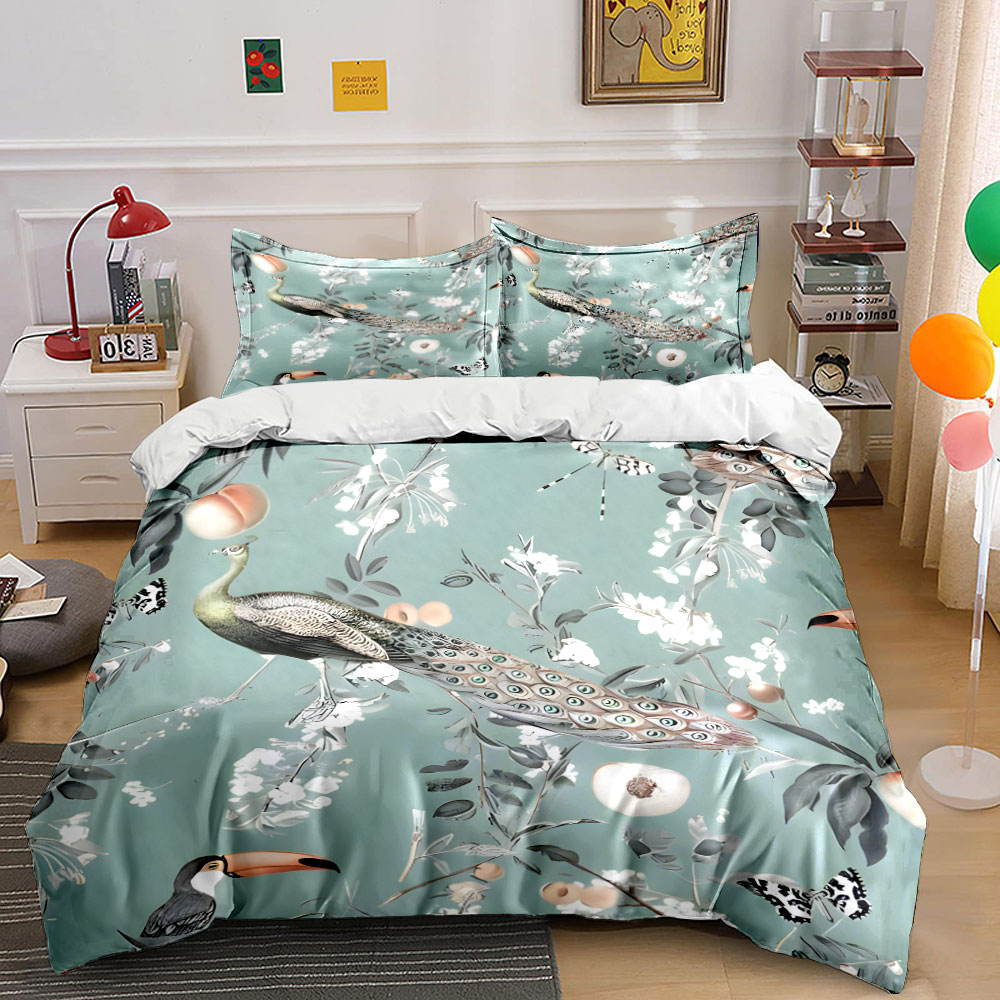 Ensemble de literie à motifs f - Aesthetic Floral Duvet Cover avis et prix