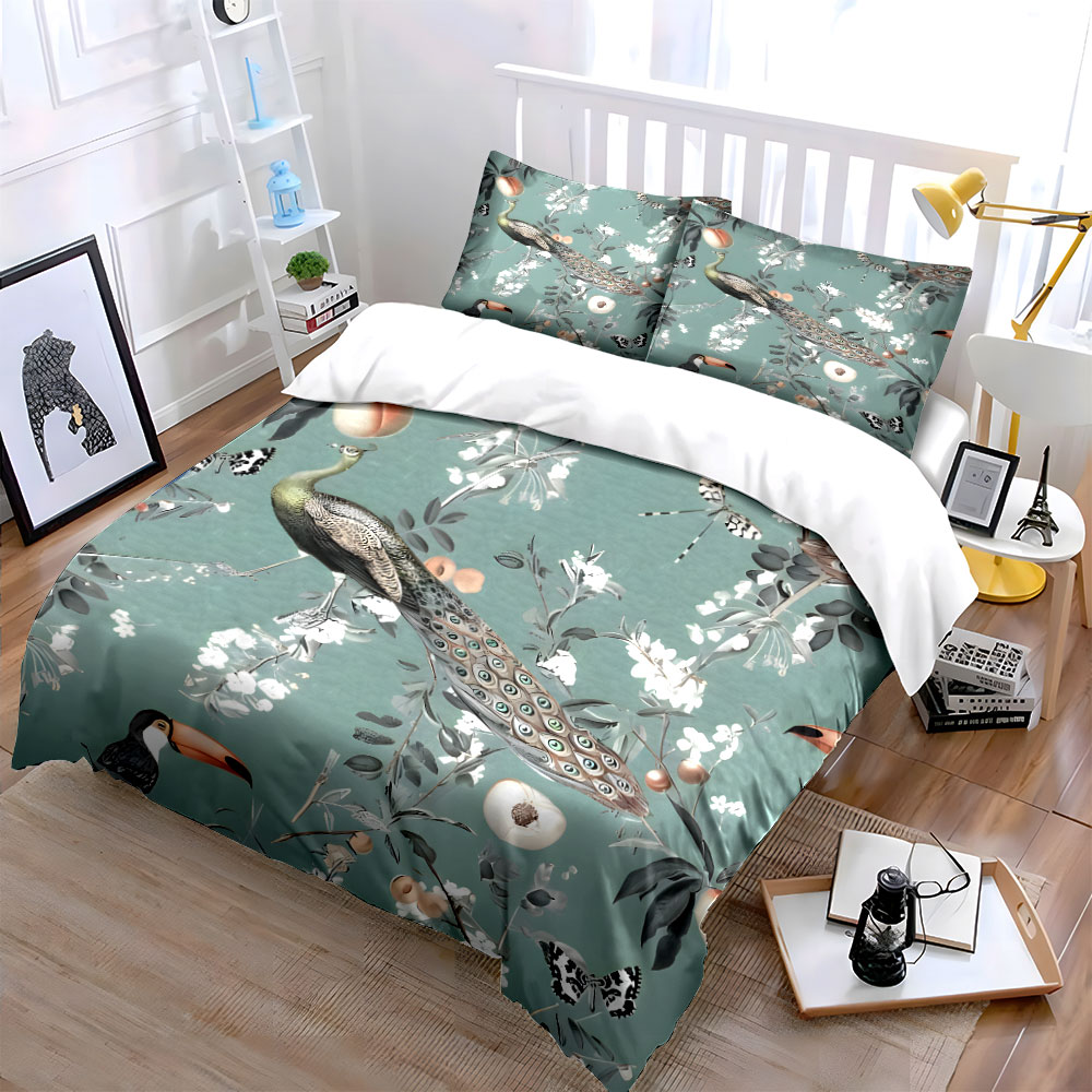 Ensemble de literie à motifs f - Aesthetic Floral Duvet Cover avis et prix