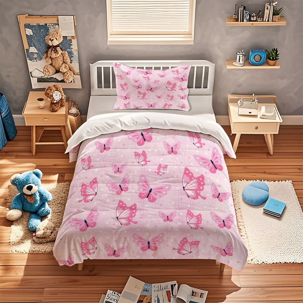 Parure de lit papillon esthéti - Aesthetic Floral Duvet Cover avis et prix
