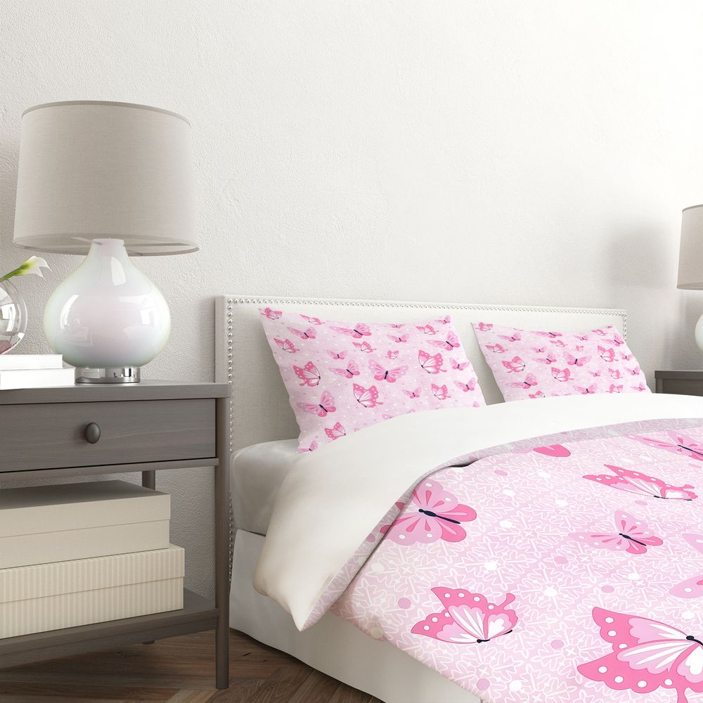 Parure de lit papillon esthéti - Aesthetic Floral Duvet Cover avis et prix