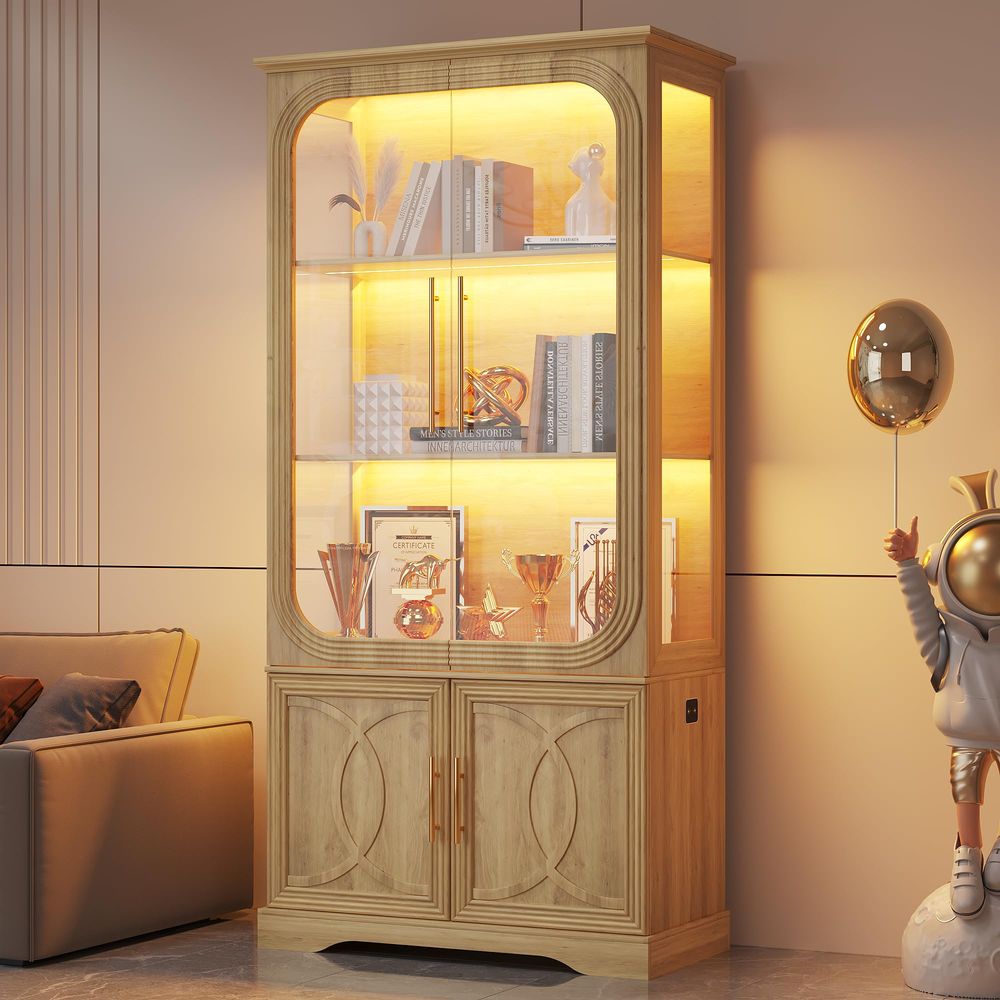 Vitrine avec portes en verre e - Storage & Organization avis et prix