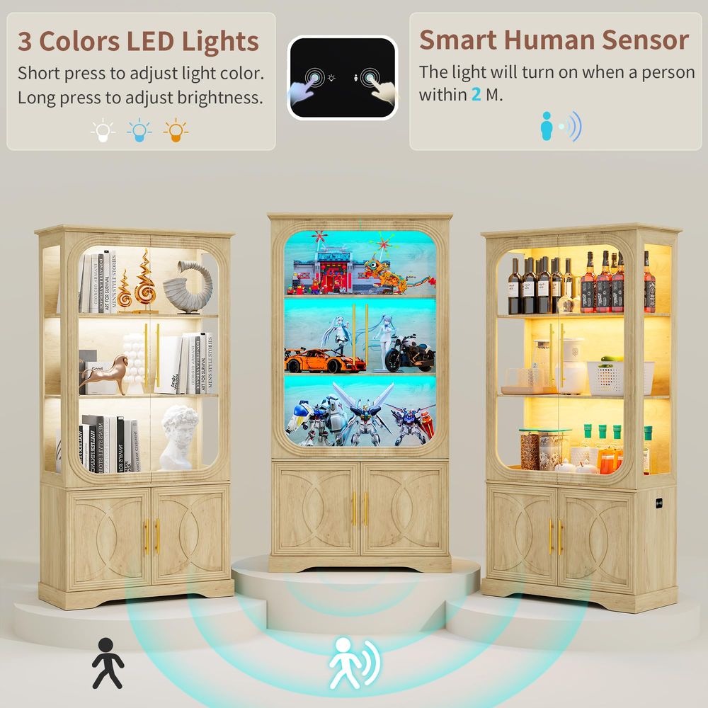 Vitrine avec portes en verre e - Storage & Organization avis et prix
