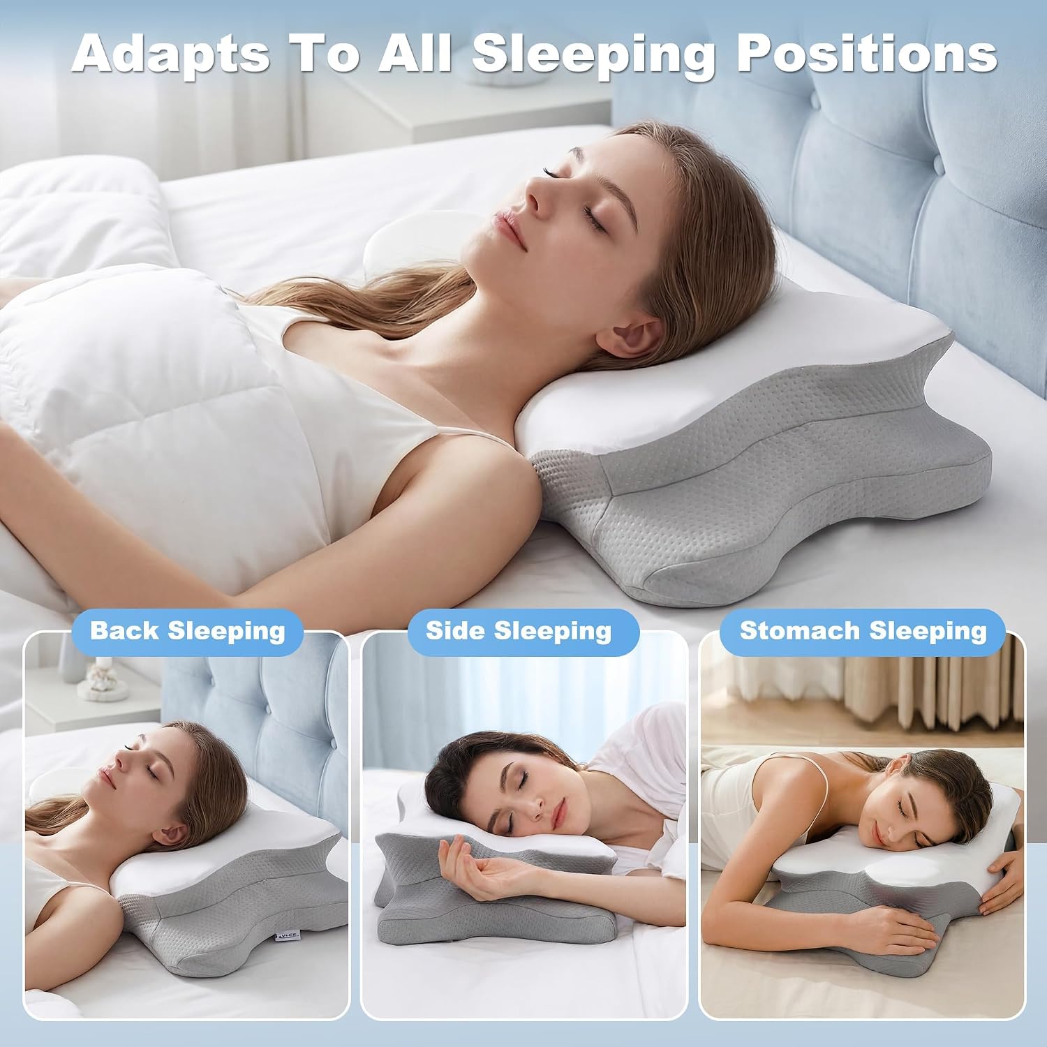 Oreiller cervical pour soulage - Memory Foam Orthopedic Pillow Neck Pain avis et prix