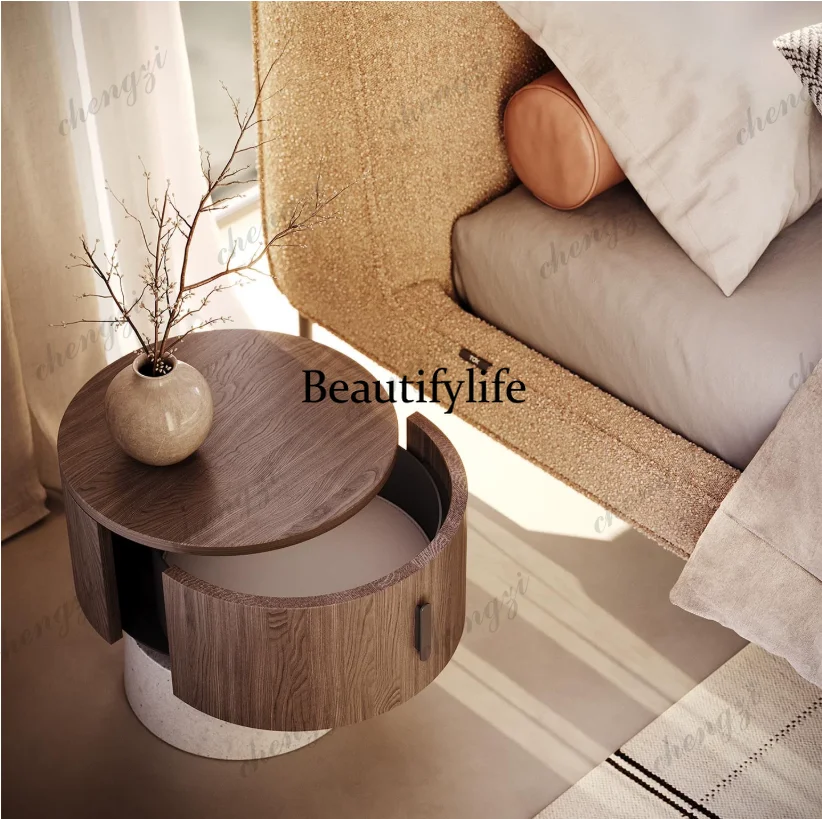 Table de chevet ronde en bois  - Storage & Organization avis et prix