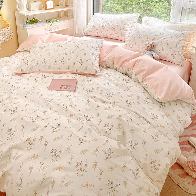 Parure de lit à fleurs roses p - Aesthetic Floral Duvet Cover avis et prix
