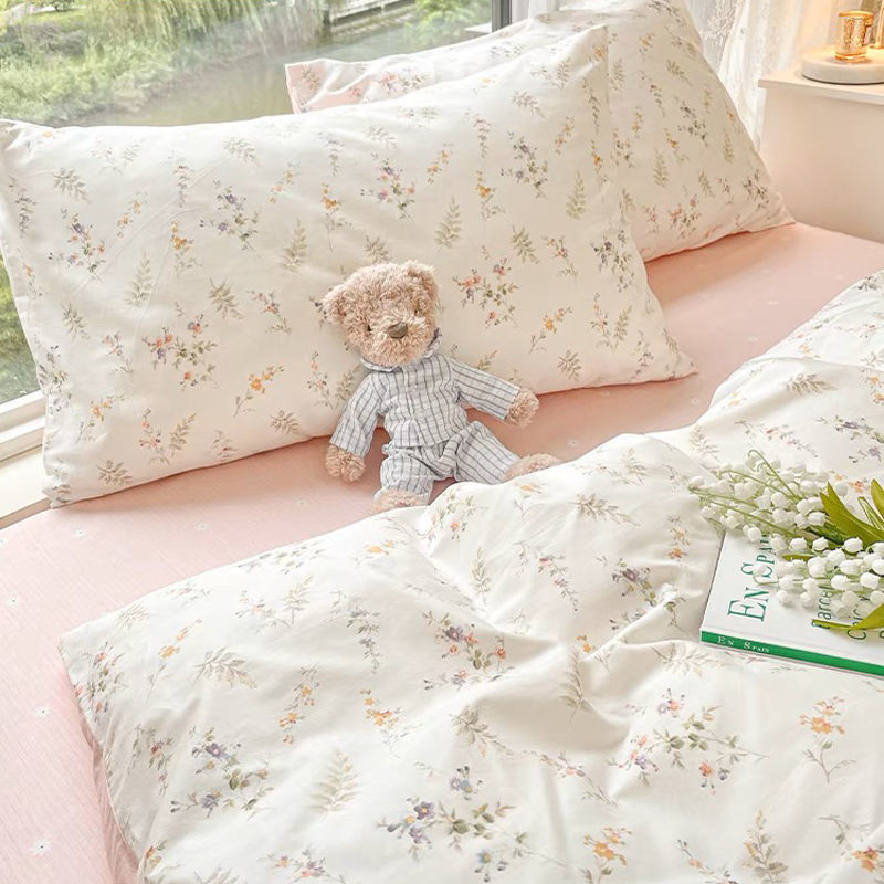 Parure de lit à fleurs roses p - Aesthetic Floral Duvet Cover avis et prix