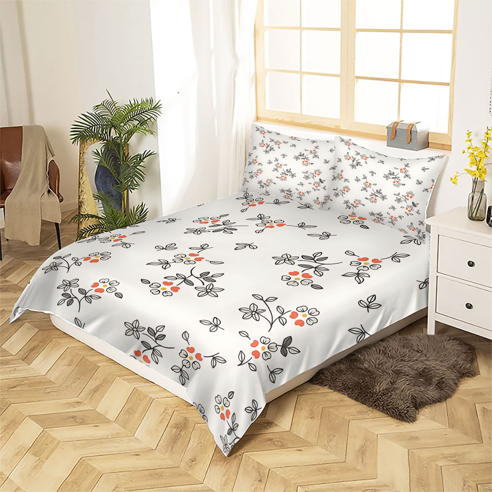 Parure de lit 2/3 pièces minim - Aesthetic Floral Duvet Cover avis et prix