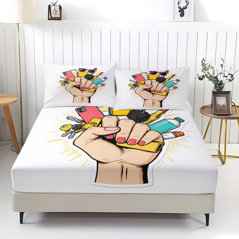 Parure de draps ajustés motif  - Fitted Bed Sheets Deep Pocket avis et prix