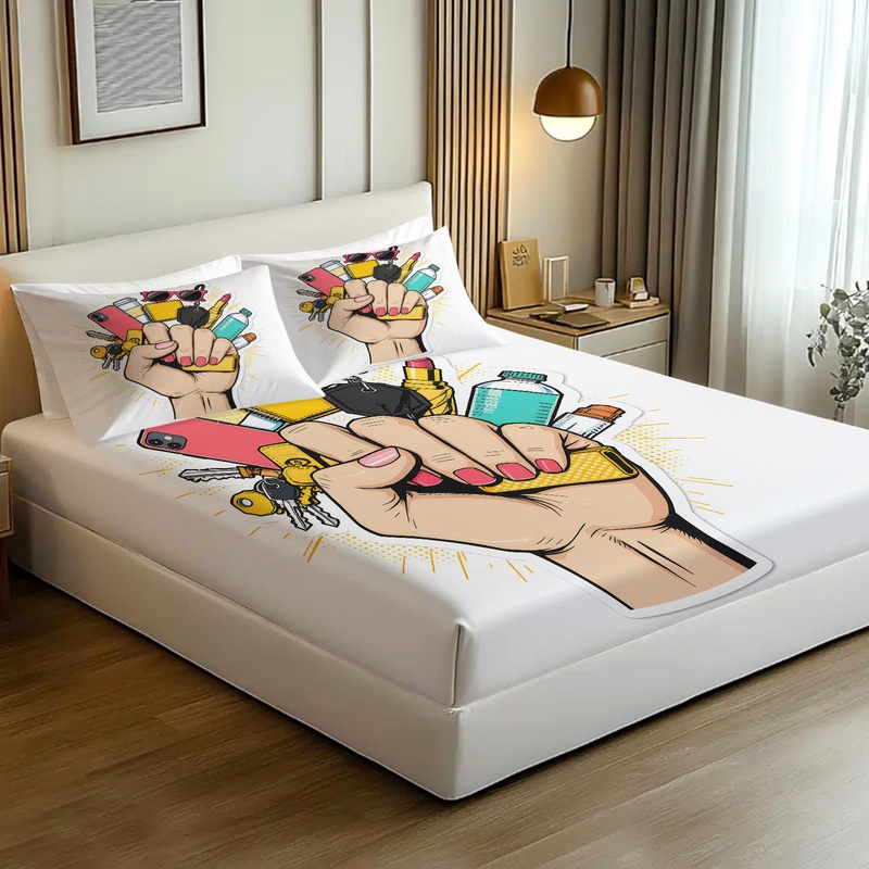 Parure de draps ajustés motif  - Fitted Bed Sheets Deep Pocket avis et prix