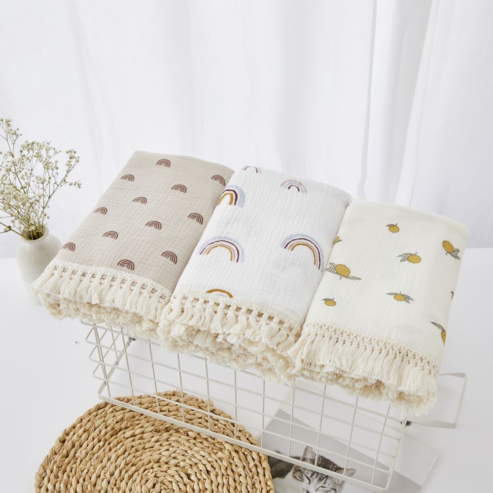 Couvertures d'emmaillotage en  - Muslin Cotton Bedspread avis et prix