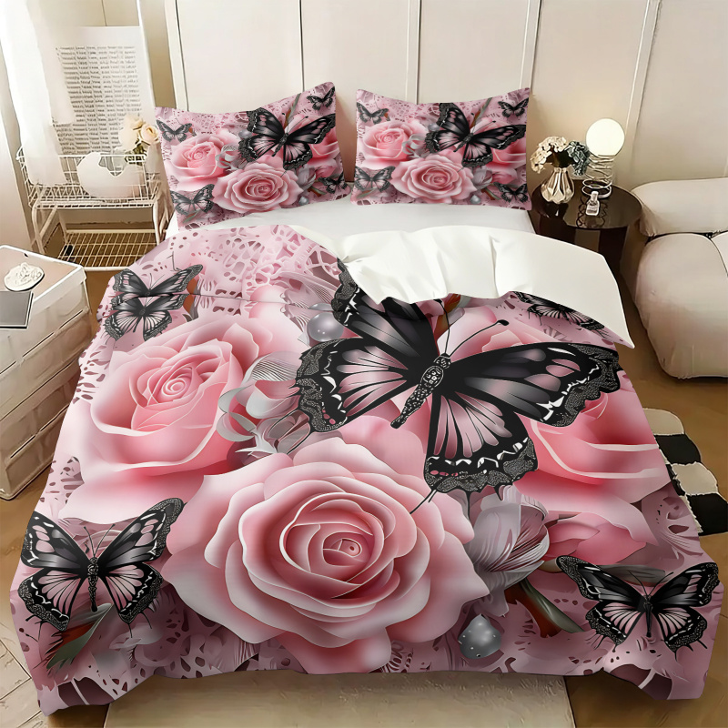 Ensemble de housse de couette  - Aesthetic Floral Duvet Cover avis et prix