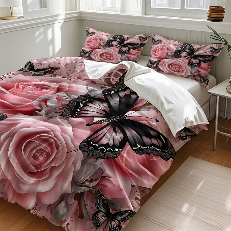 Ensemble de housse de couette  - Aesthetic Floral Duvet Cover avis et prix