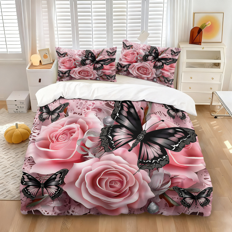 Ensemble de housse de couette  - Aesthetic Floral Duvet Cover avis et prix